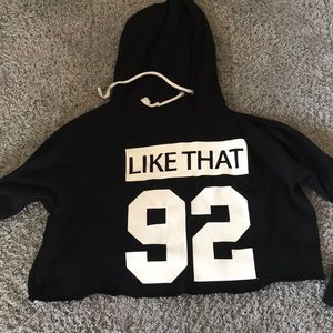 Cropped hoodie